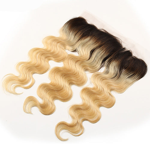 #1B613 Body Wave 13x4 Human Hair Blonde Frontal