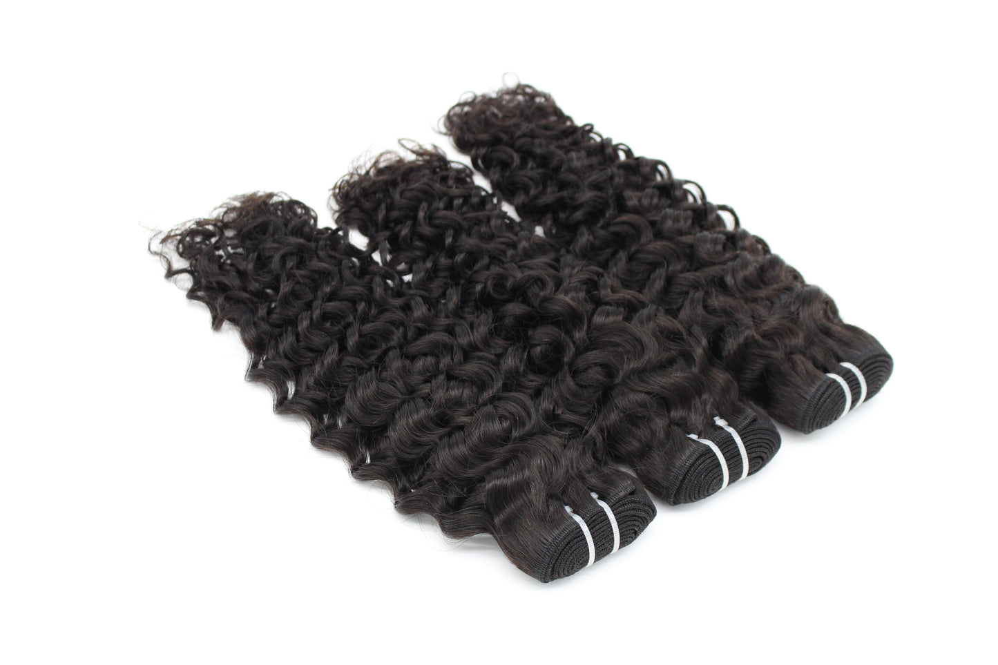 Italy Curly Virgin Human Hair Natural Black Bundles