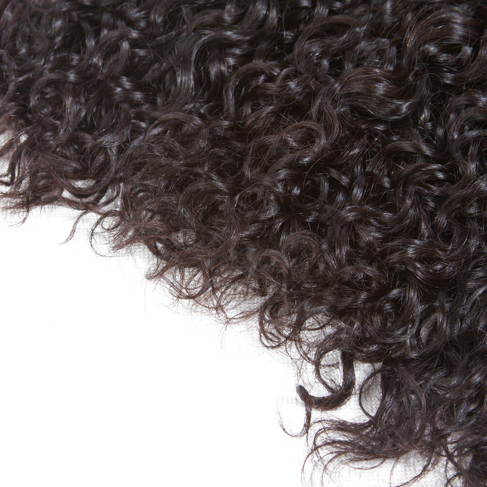 Bundle Deals Natural Curly Virgin Human Hair Natural Black